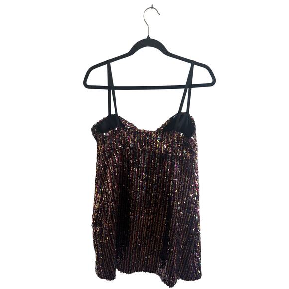 NWT ZARA woman multicolor sequin mini dress size S - Picture 2 of 8